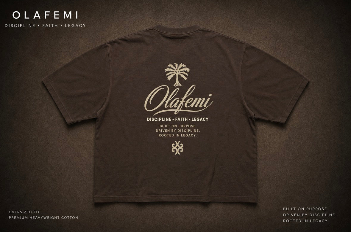 *LIMITED* Olafemi Brown Oversized Heavyweight T-Shirt