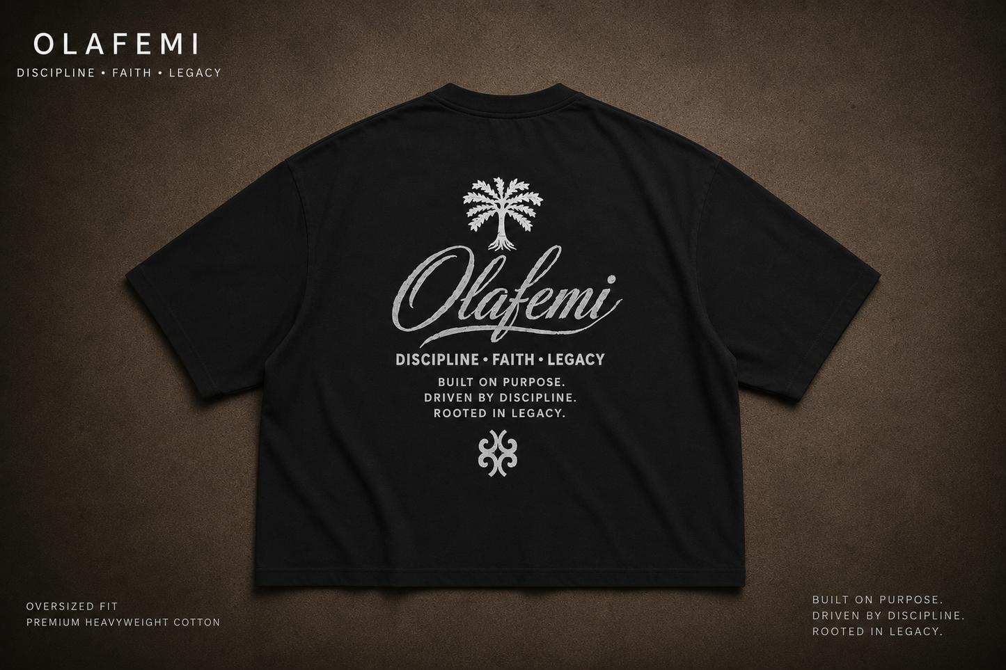*LIMITED* Black Olafemi Oversized Heavyweight Tee