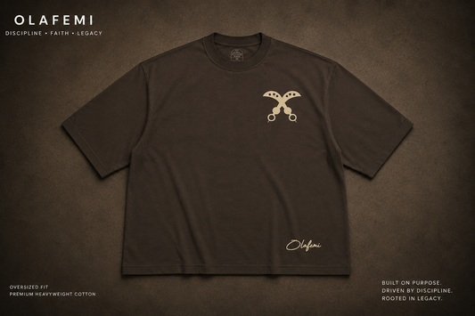 *LIMITED* Olafemi Brown Oversized Heavyweight T-Shirt