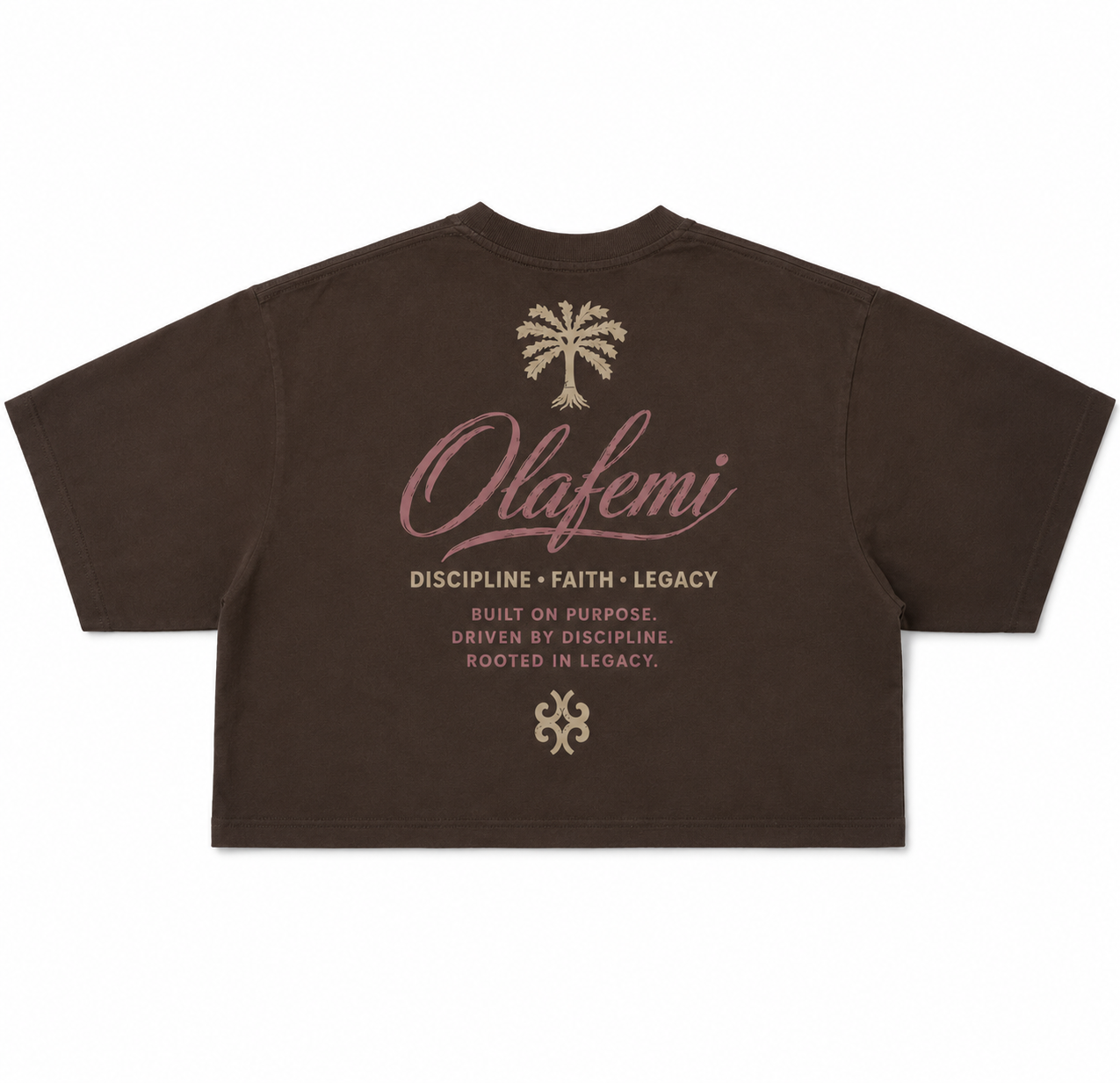 *LIMITED* Women's Brown Cropped Signature shirt