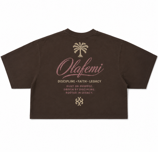 *LIMITED* Women's Brown Cropped Signature shirt
